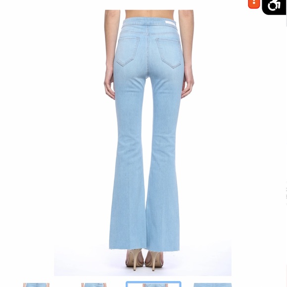 Cello High Rise Light Wash Super Flare Jeans - Picture 2 of 4
